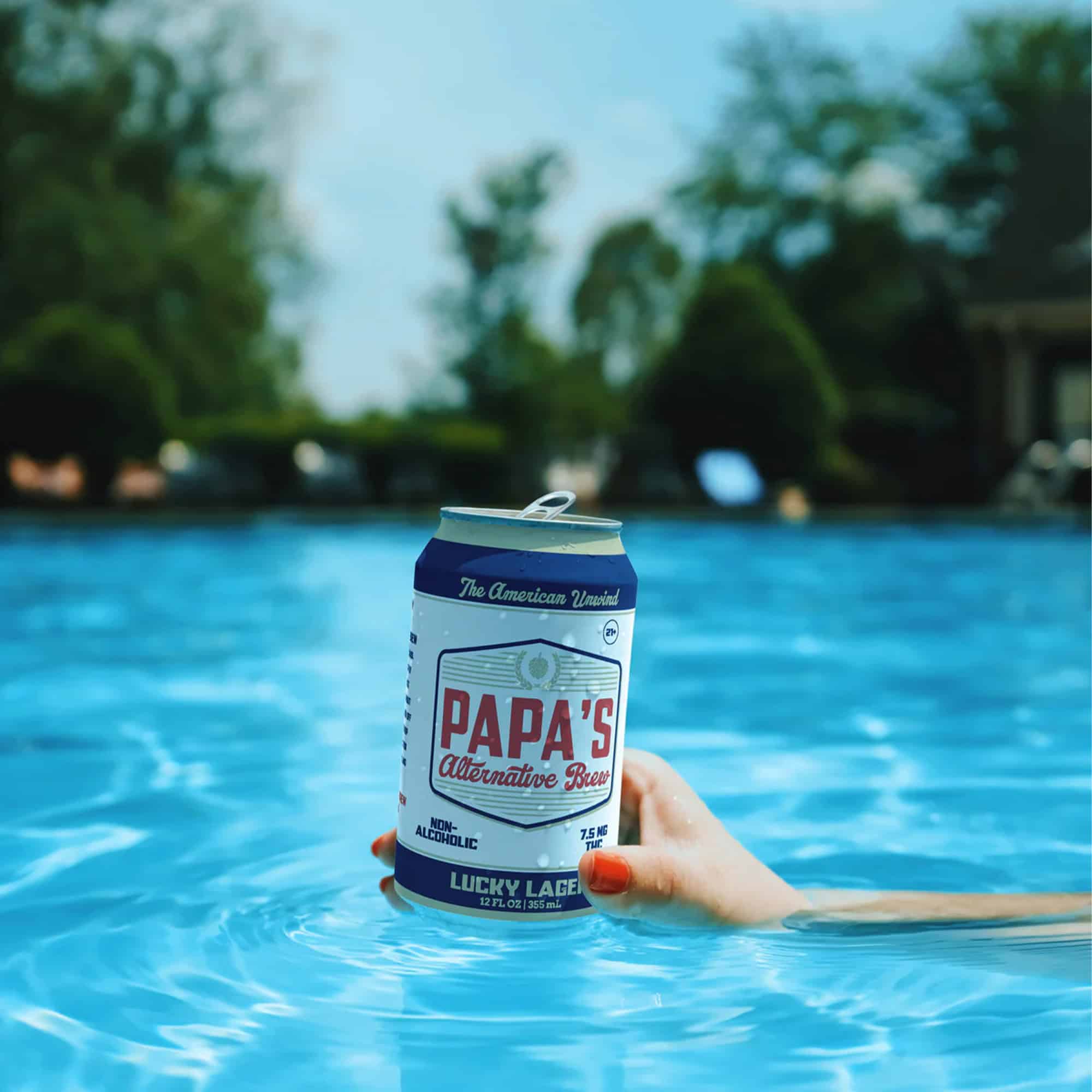 Papas THC Drinks Lucky Lager