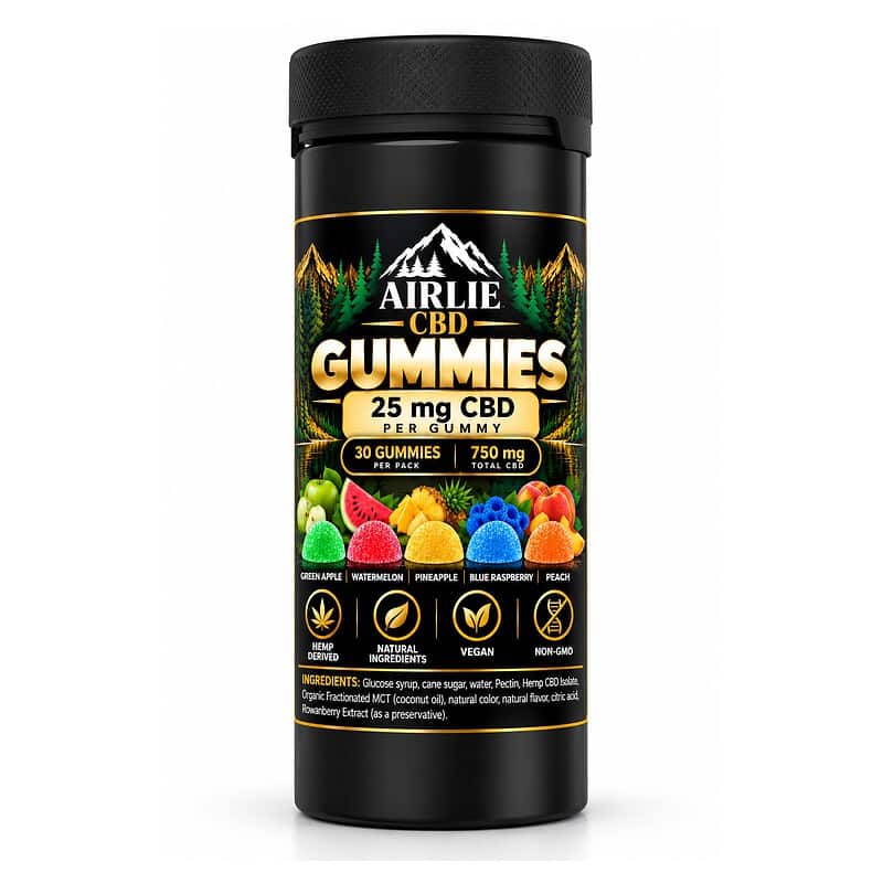 Airlie CBD Gummies 25mg, 30 Count