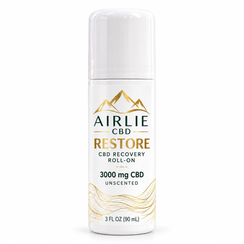 Airlie CBD Restore CBD roll-on, unscented, 3 fl oz