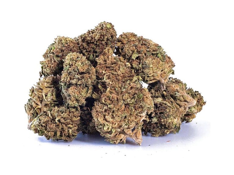 Pile of Delta 8 hemp flower buds