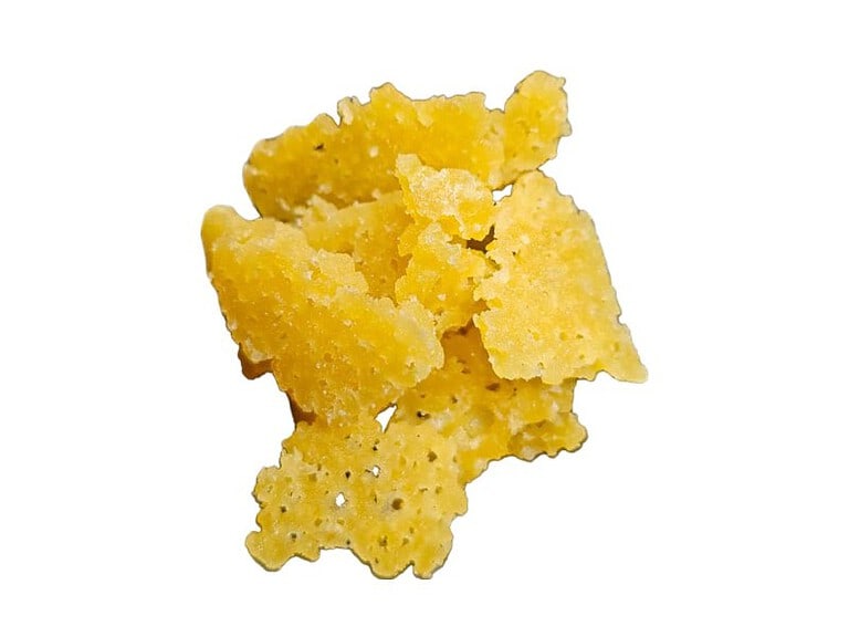Golden THCA crumble concentrate